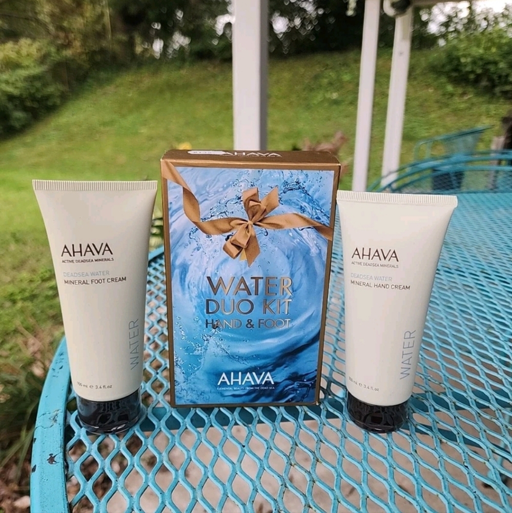 New AHAVA Deadsea Water Mineral Duo Hand & Foot Cream 3.4oz Each